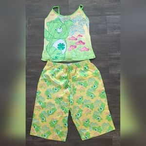 Rare Vintage Good Luck Care Bear Pajama Set NWOT